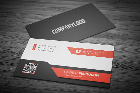 Corporate Business Card in Business Card Templates - product preview 5