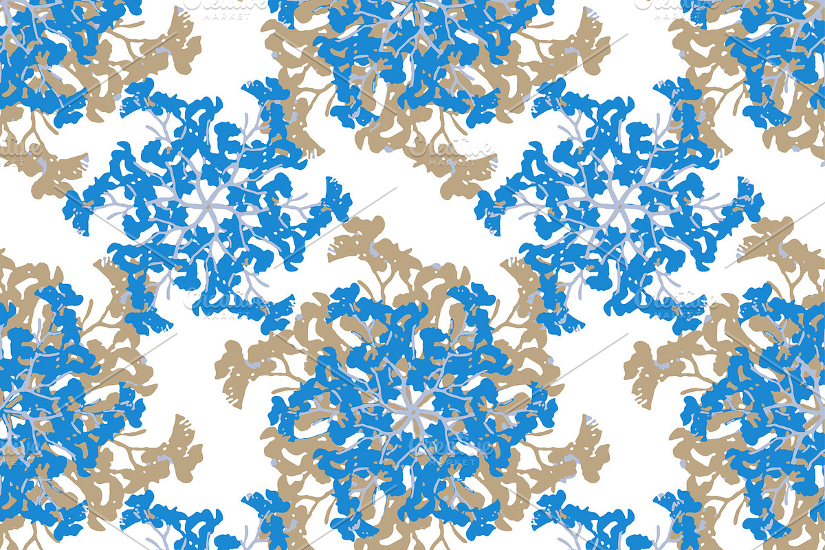 Nature Lace Floral Collage Seamless Pattern in Patterns - product preview 8