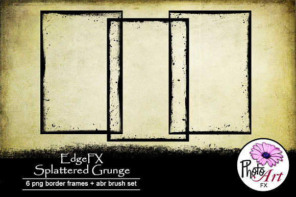 EdgeFX: Splattered Grunge in Photoshop Shapes - product preview 2