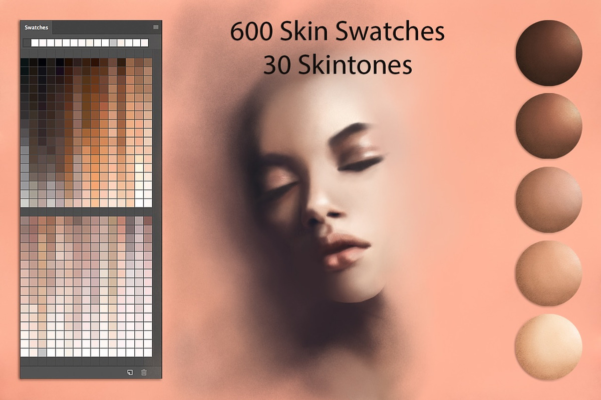 Skin Swatches in Photoshop Color Palettes - product preview 8