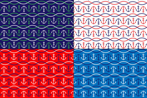 Nautical Frames, Borders, & Patterns in Patterns - product preview 4