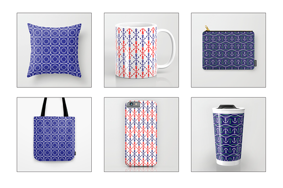 Nautical Frames, Borders, & Patterns in Patterns - product preview 5