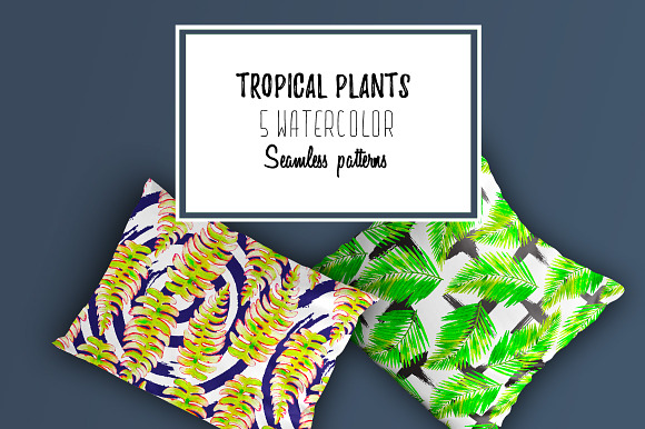 Tropical plants in Patterns - product preview 2