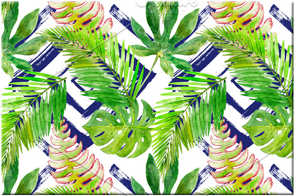 Tropical plants in Patterns - product preview 4