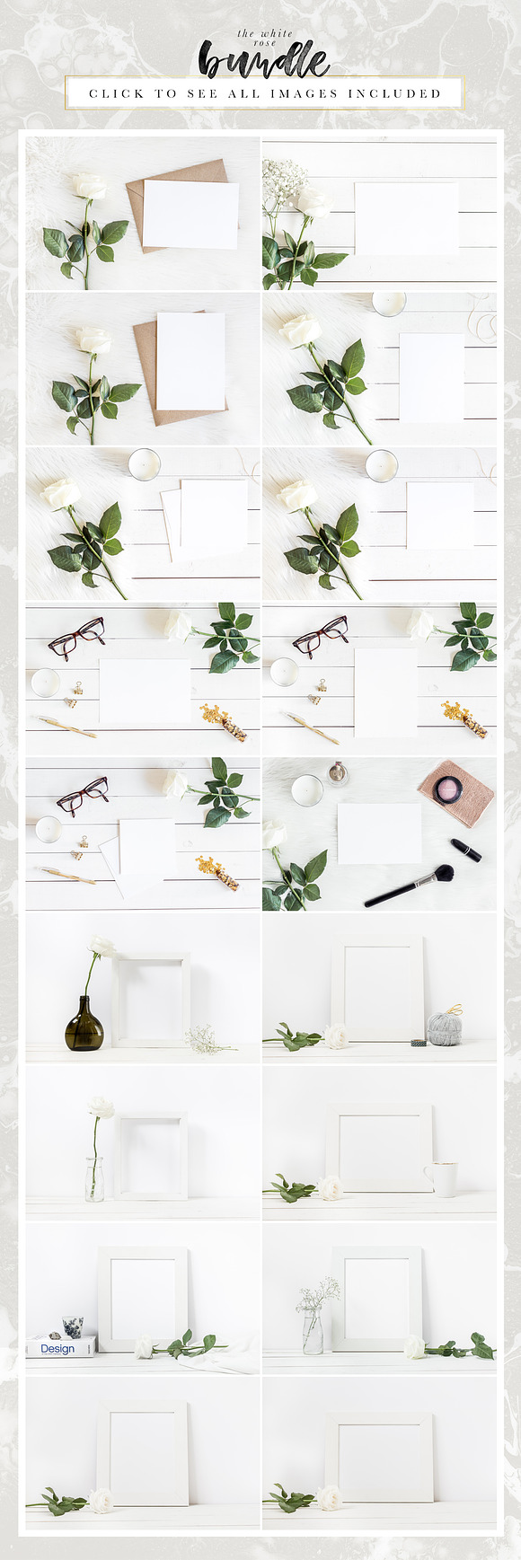 The White Rose Mockups Bundle in Print Mockups - product preview 1