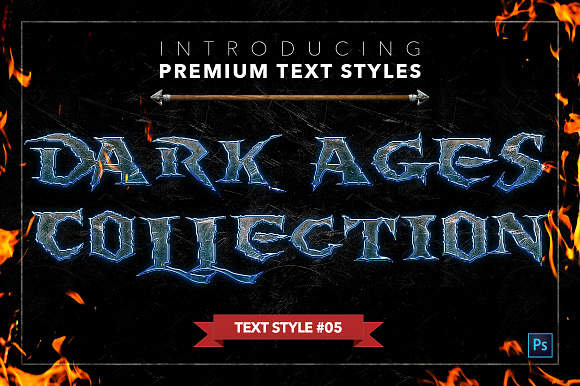 Dark Ages #2 - Text Styles in Photoshop Layer Styles - product preview 5