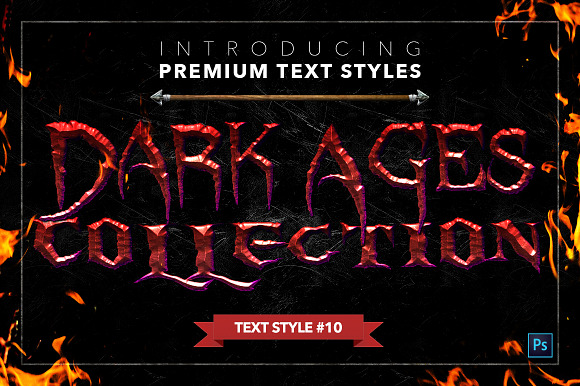 Dark Ages #2 - Text Styles in Photoshop Layer Styles - product preview 10