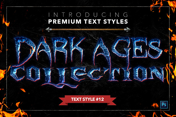 Dark Ages #2 - Text Styles in Photoshop Layer Styles - product preview 12