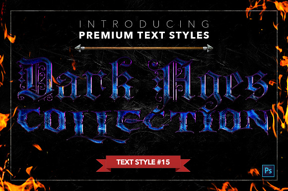 Dark Ages #2 - Text Styles in Photoshop Layer Styles - product preview 15