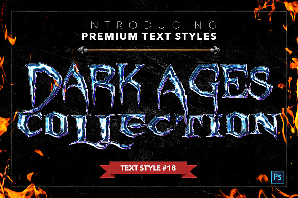 Dark Ages #2 - Text Styles in Photoshop Layer Styles - product preview 18