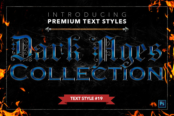 Dark Ages #2 - Text Styles in Photoshop Layer Styles - product preview 19