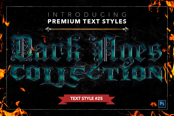 Dark Ages #2 - Text Styles in Photoshop Layer Styles - product preview 25