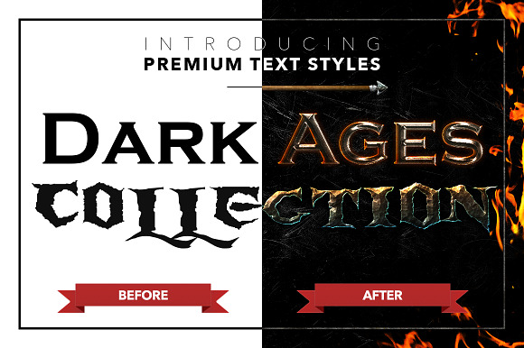 Dark Ages #2 - Text Styles in Photoshop Layer Styles - product preview 26