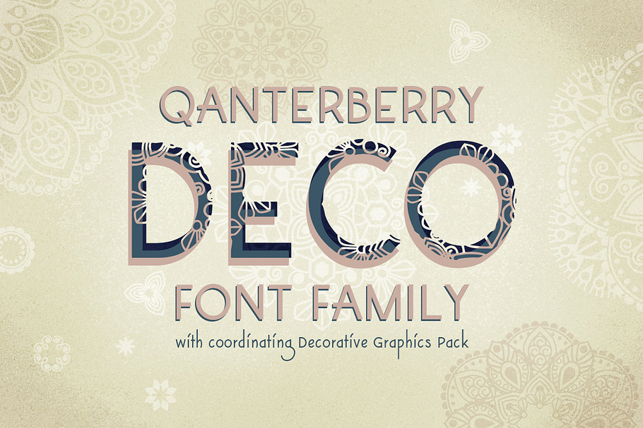 Decorative Font Family-Qanterberry