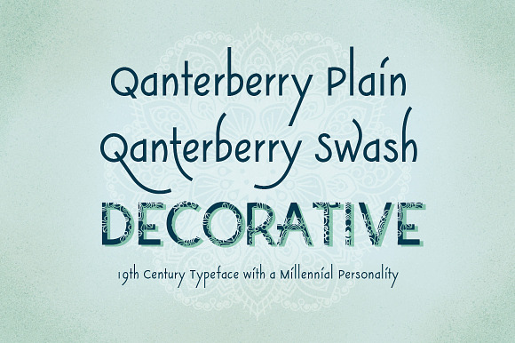 Decorative Font Family-Qanterberry in Sans-Serif Fonts - product preview 1