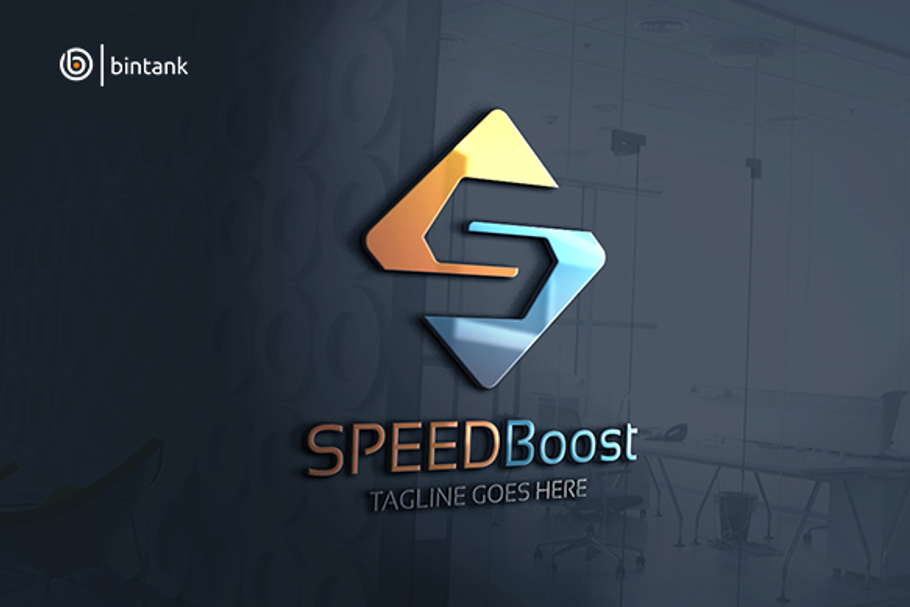 Speed Boost - Letter S Logo