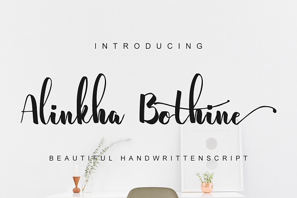 Alinkha Bothine in Script Fonts - product preview 6