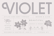 Violet | A Stylish Sans Serif