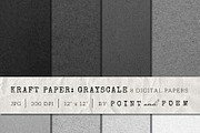 Kraft Paper Texture Grayscale