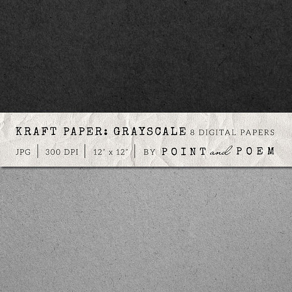 Kraft Paper Texture Grayscale in Textures - product preview 1
