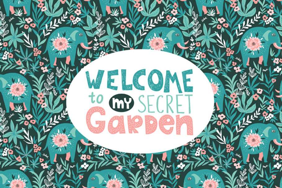 Secret garden collection #1 in Patterns - product preview 8