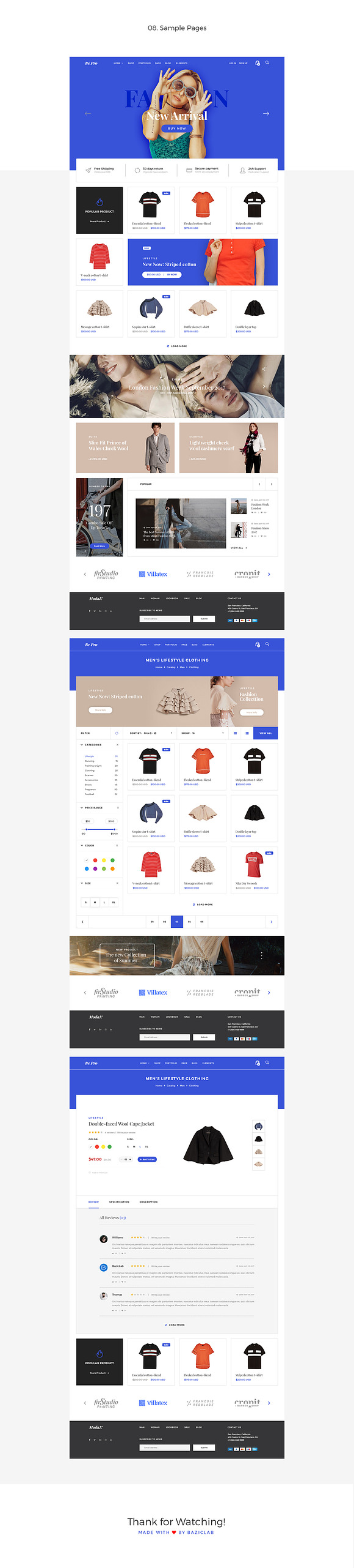 Be.pro Fashion UI Kit in UI Kits and Libraries - product preview 4