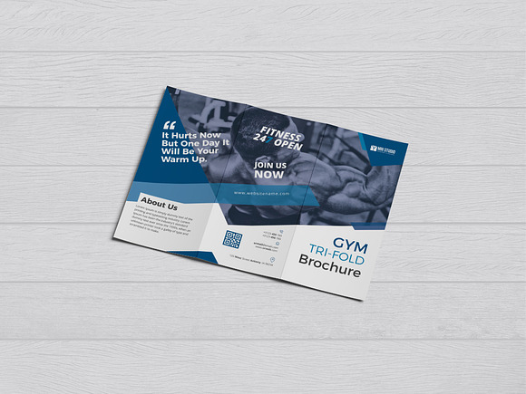 Creative GYM Fri-Fold in Stationery Templates - product preview 4