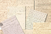 Old letters handwriting papers