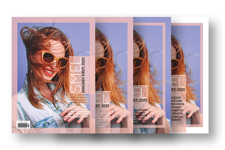 Smel - Magazine Cover Template in Magazine Templates - product preview 8