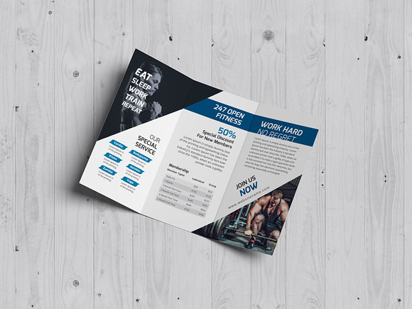 Fitness Pro-Trifold in Stationery Templates - product preview 2
