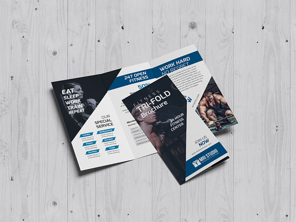 Fitness Pro-Trifold in Stationery Templates - product preview 4