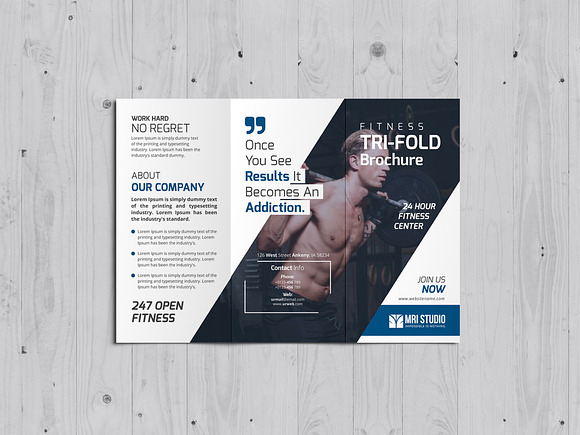 Fitness Pro-Trifold in Stationery Templates - product preview 5