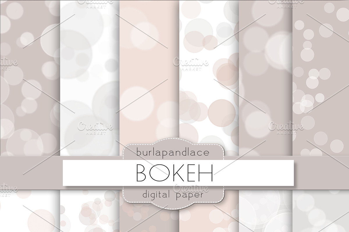Bokeh digital paper in Patterns - product preview 8