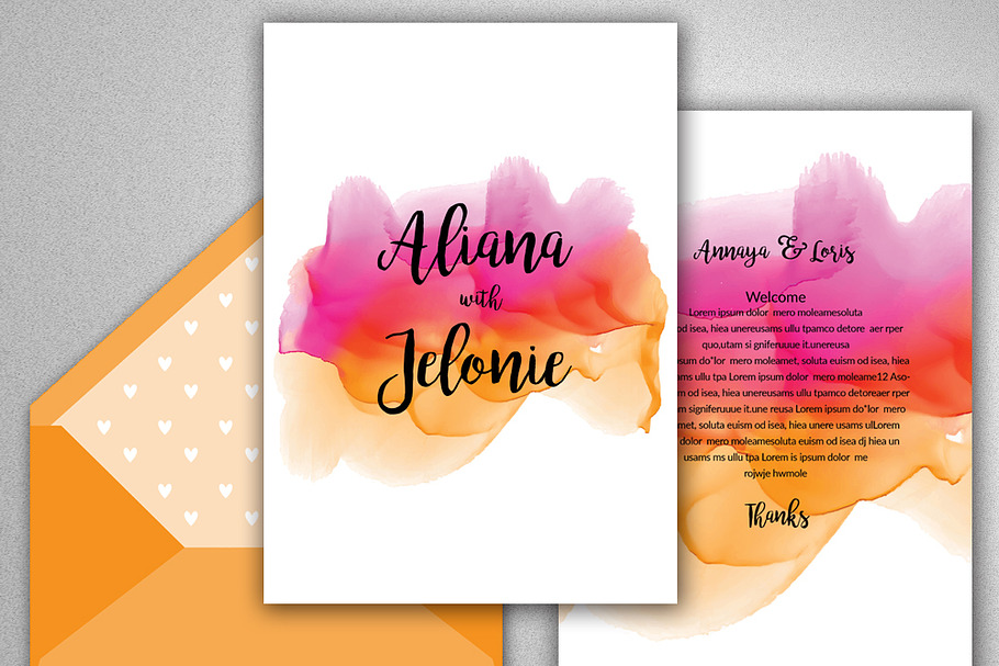 Wedding Invitation Editable Template in Postcard Templates - product preview 8
