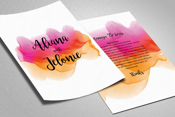 Wedding Invitation Editable Template in Postcard Templates - product preview 1