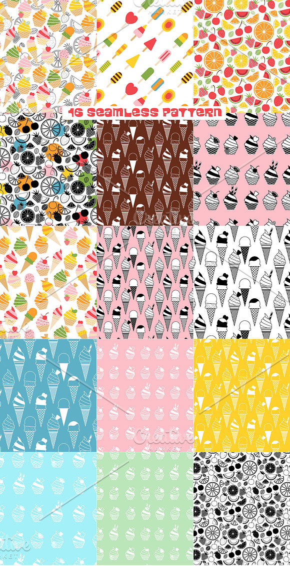 SUMMER COLLECTION Vol. 2 Ice Cream in Photoshop Brushes - product preview 7
