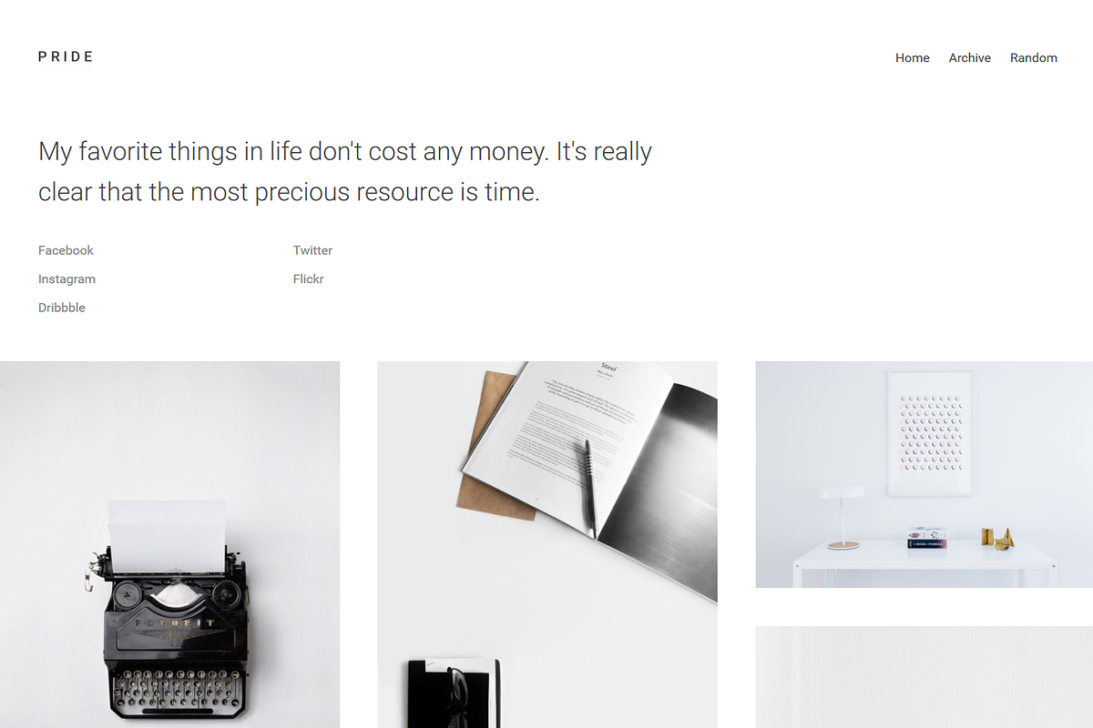 Pride: Minimal Tumblr Theme in Tumblr Themes - product preview 8