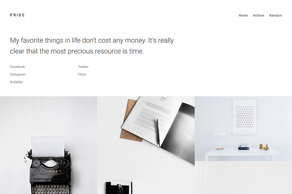 Pride: Minimal Tumblr Theme in Tumblr Themes - product preview 2