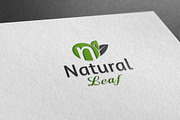 Natural Leaf Style Logo