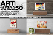 Canvas Mockups - Frames Mockups v 50