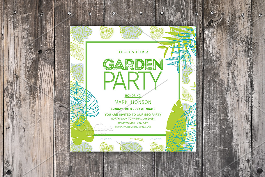 Summer Garden Party Invitation