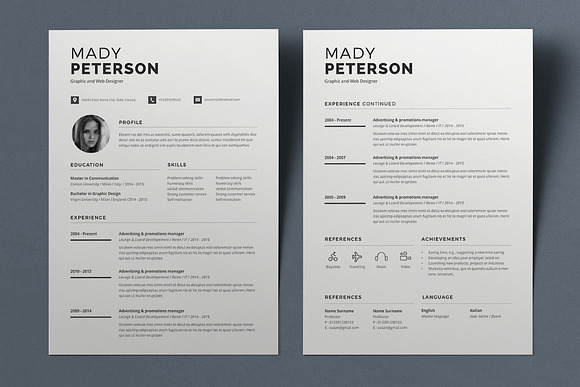 Resume Mady in Resume Templates - product preview 1