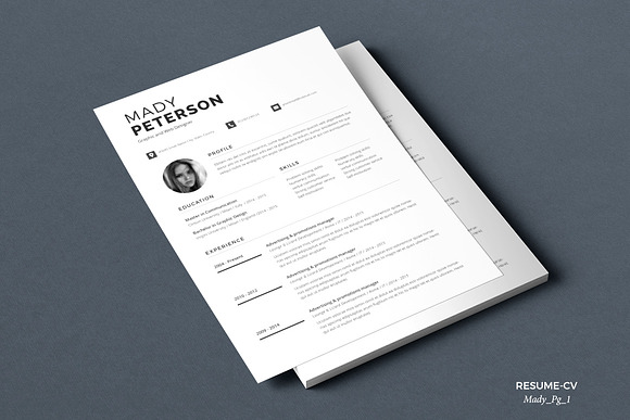 Resume Mady in Resume Templates - product preview 2