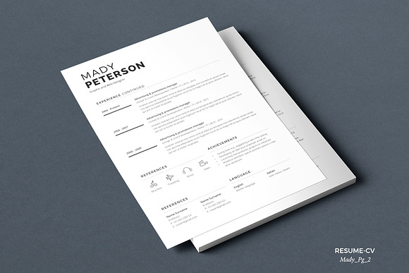 Resume Mady in Resume Templates - product preview 3
