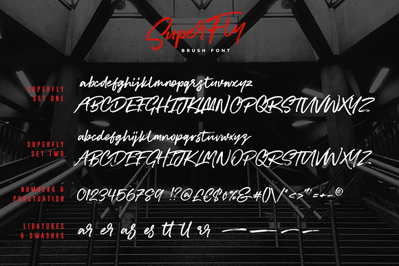 SuperFly Brush Font in Brush Fonts - product preview 7