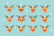 12 Cute Reindeers