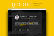 Gordon Profile / Vcard Template