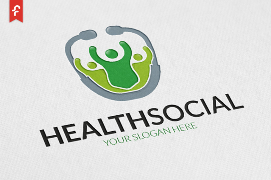 Health Social Logo in Logo Templates - product preview 8