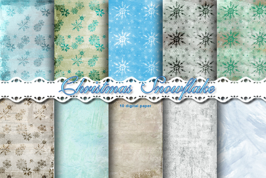 Christmas Snowflake Papers in Patterns - product preview 8