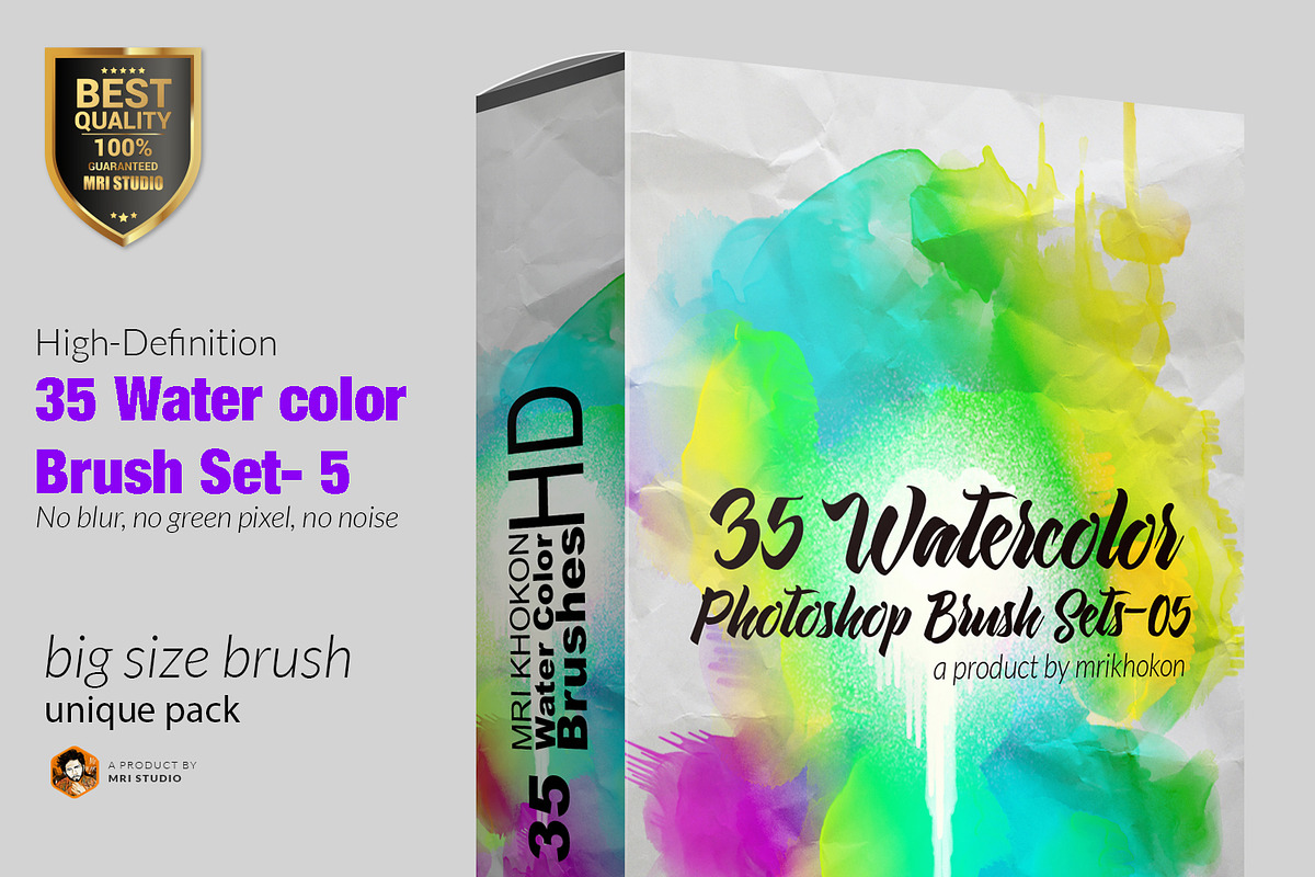 Water color Photoshop Brush Set-5 in Photoshop Brushes - product preview 8